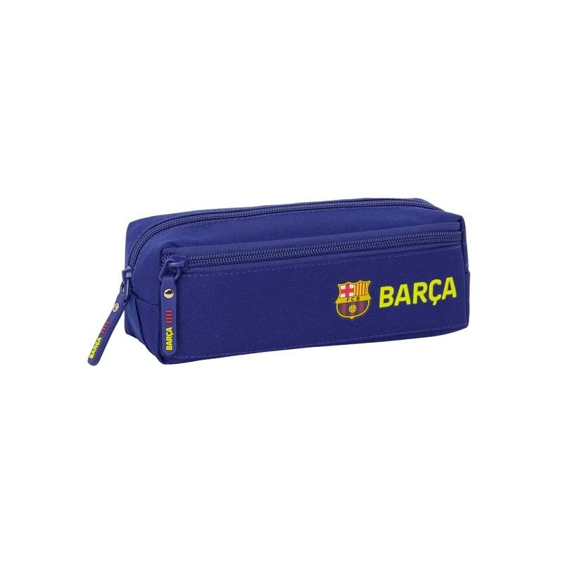 Safta F.C. Barcelona Custodia multiuso - 3 scomparti - Elastico posteriore per il fissaggio - Chiusura con cerniera - 22