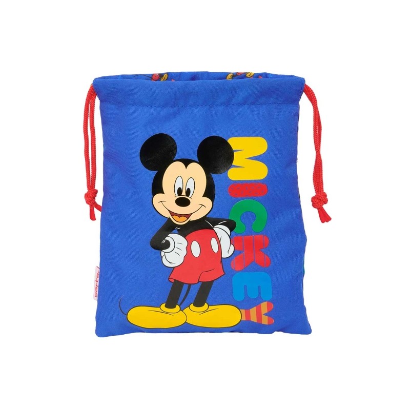 Safta Mickey Mouse Today Minisacco con cordoncino da 1 L - 200x250 mm - Colore: blu
