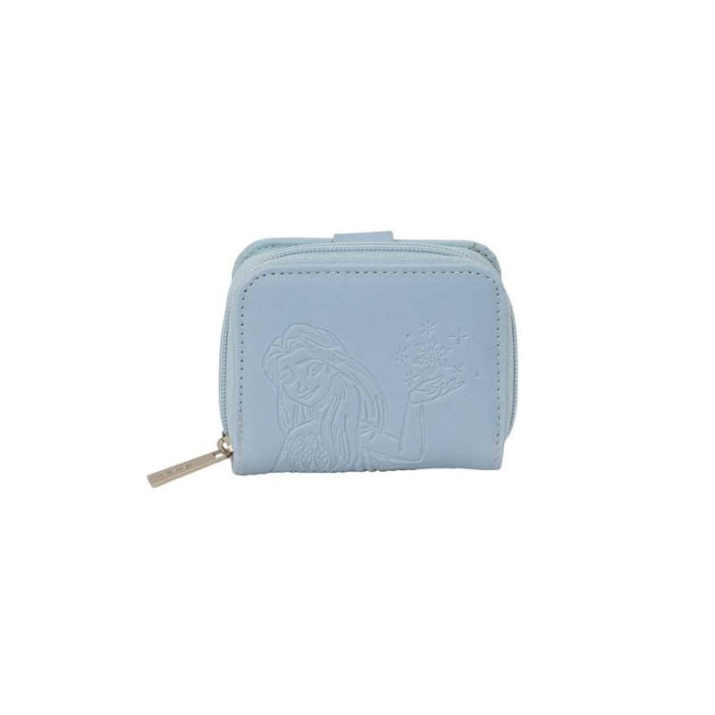 Safta Frozen Portamonete con portafoglio - Scomparto per banconote e carte - Chiusura magnetica - Scomparto per monete -
