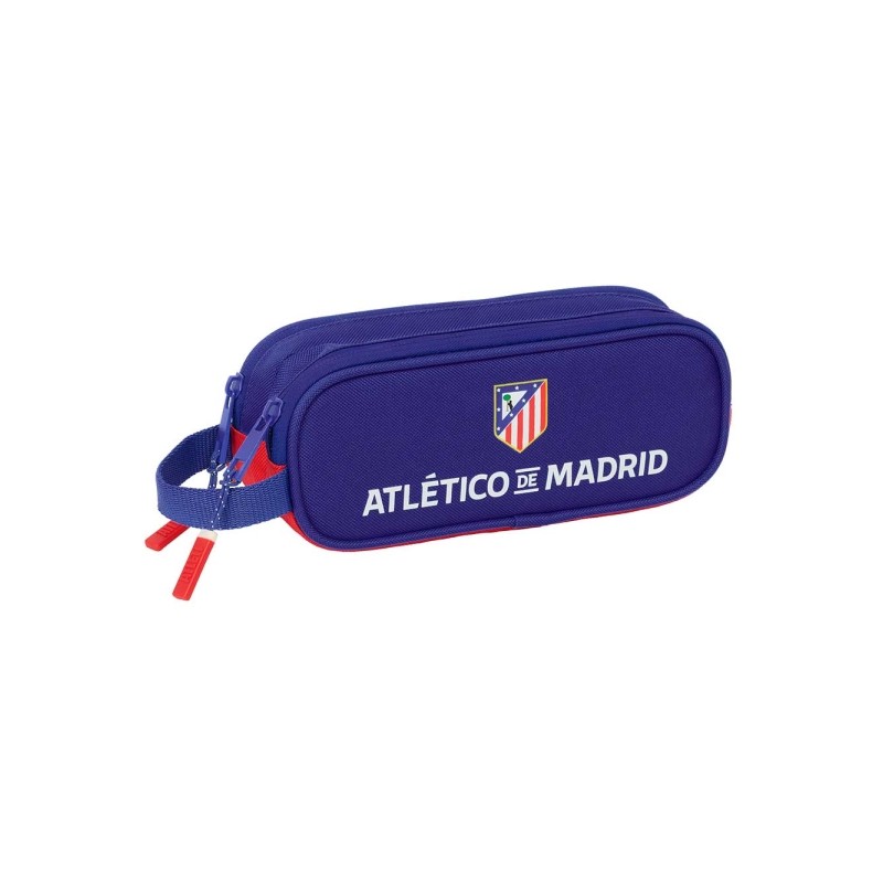 Safta Atletico de Madrid Borsa multiuso - 2 scomparti con cerniera - Manico laterale - 1 L - 210x60x80 mm - Colore blu m