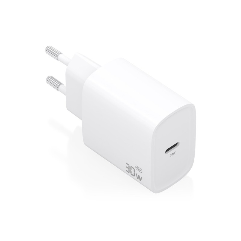 Caricabatterie Aisens GaN da 30 W - USB-C PD3.0 - Tecnologia AI per il rilevamento del protocollo e della velocità di r