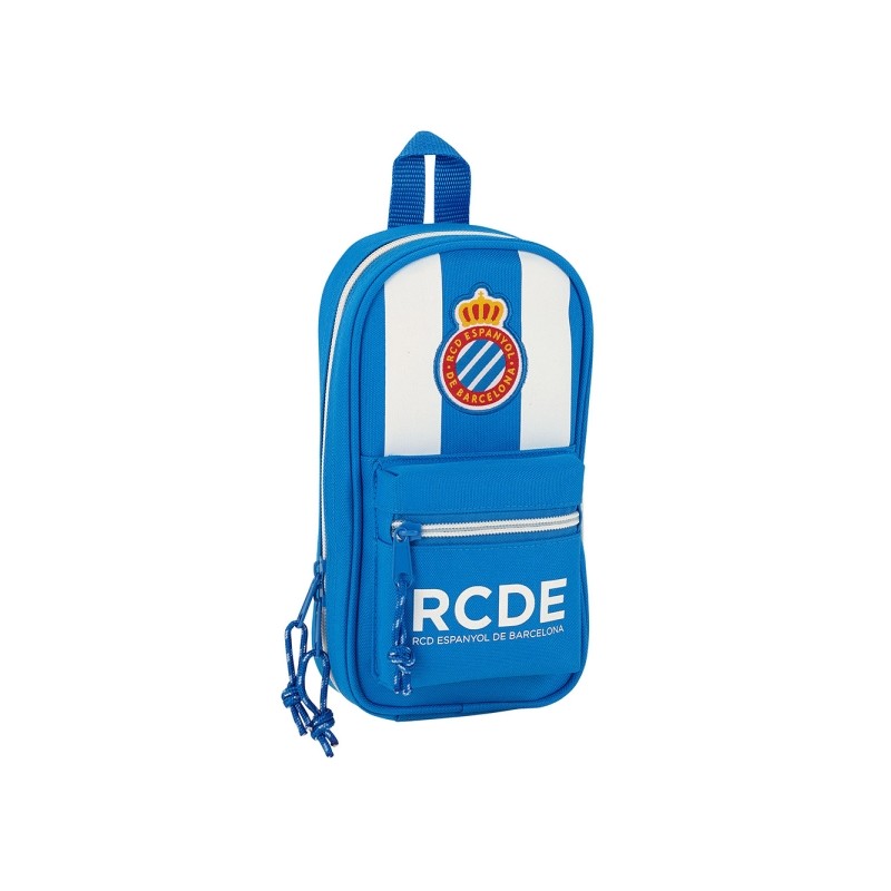 Safta RCD Espanyol Zainetto portacancelleria - 33 pezzi - Gomma - Matita - Forbici - Temperamatite - Penne a sfera - Evi