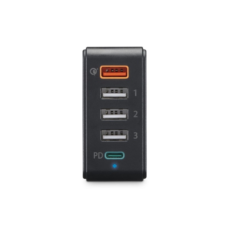 Caricabatterie da muro Hama - Potenza 51 W - Cavo da 1.2 m - Power Delivery - Qualcomm - Indicatore LED - 4 porte USB-A 