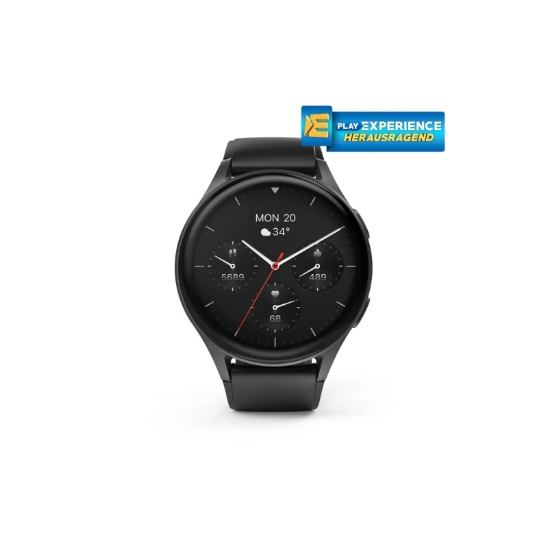 Hama 8900 Smartwatch - Bluetooth 5.3 - Batteria da 300 mAh - Display AMOLED da 1.43 - IP68 - Alluminio - Cinturino in si