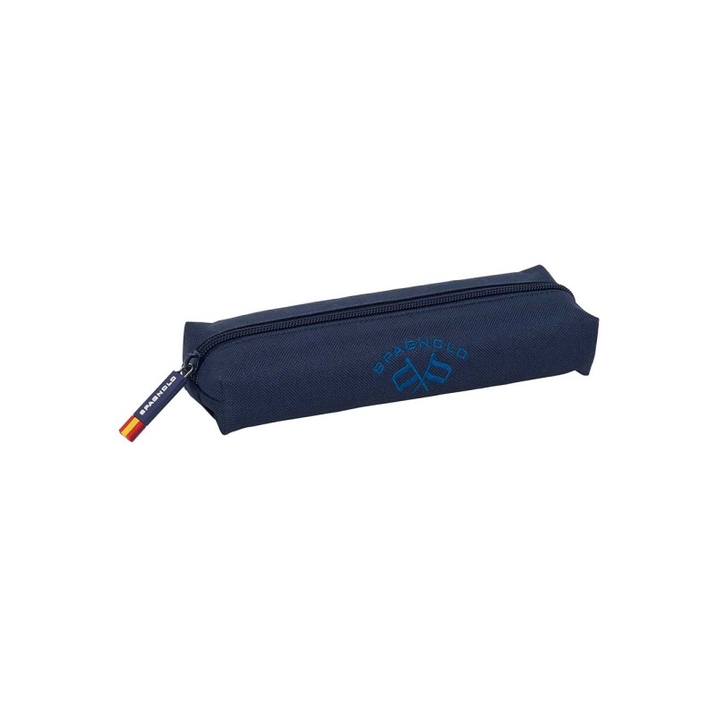 Safta Spagnolo Borsa multiuso rettangolare - Elastico posteriore - Cerniera - 22x4x7 cm - Colore blu notte