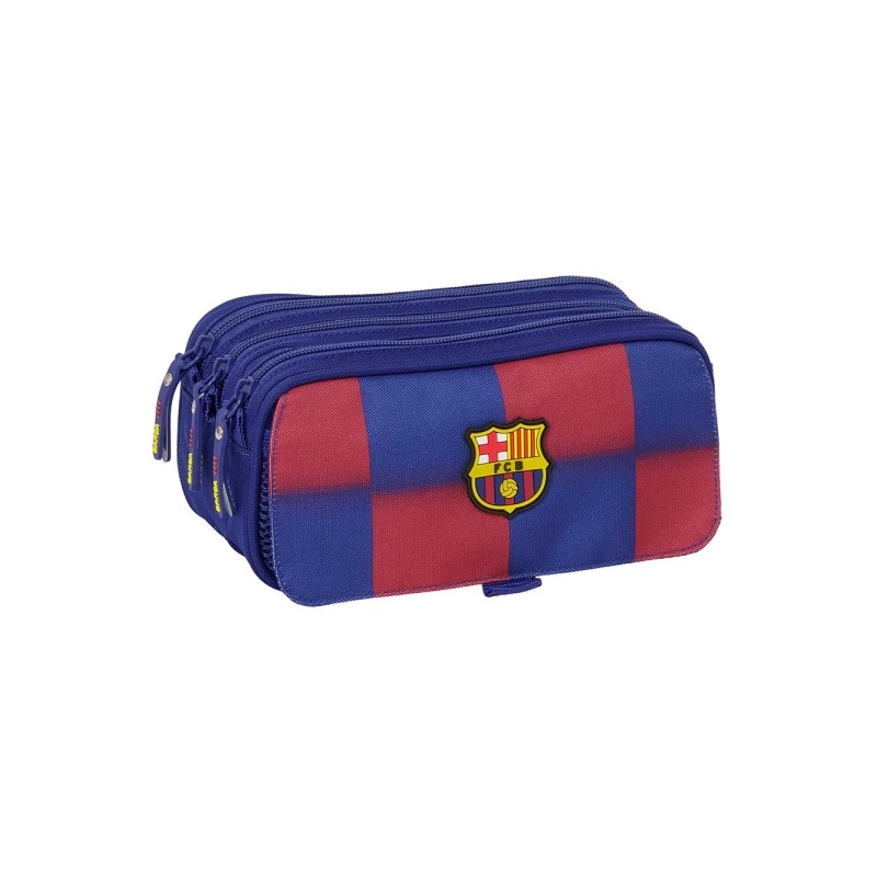 Safta F.C. Barcelona Borsa portaoggetti da 1.72 L - 3 scomparti - Cinghia posteriore adattabile al carrello - Chiusura c