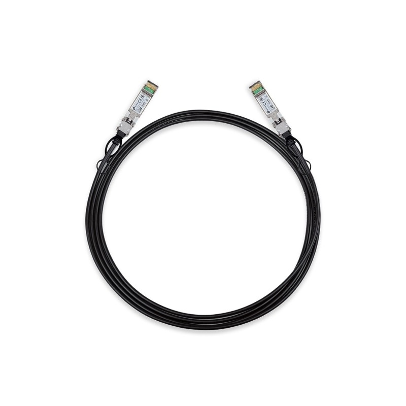 TP-Link Omada SM5220-3M Cavo di collegamento diretto da 3 m - Velocità fino a 10 Gbps - Connettore 10G SFP+ - Rame arge