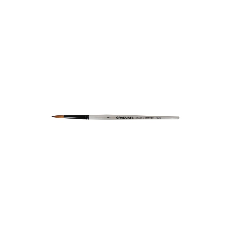 Pennello Daler Rowney Graduate Multitecnica - Setole sintetiche - Manico corto - Rotondo n. 6