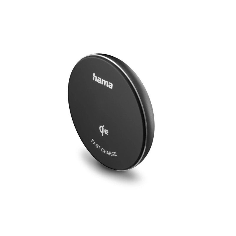 Hama Qi2 Caricabatterie wireless - Potenza 15 W - USB-C - Ricarica rapida - Colore: nero