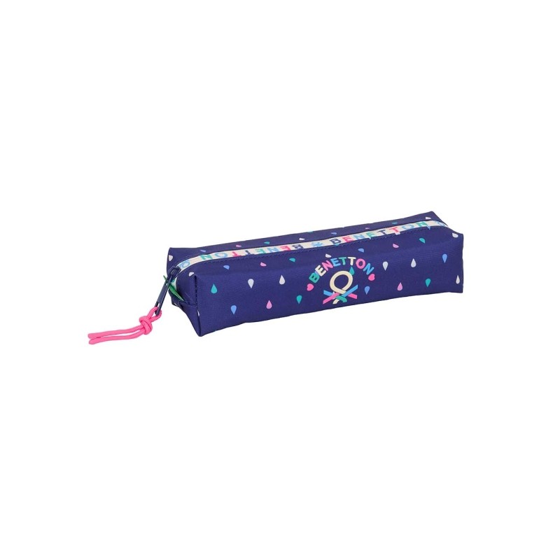 Safta Benetton Drop Borsa multiuso - Cerniera - Elastico - 0.53 L - 220x70x40 mm - Colore blu scuro