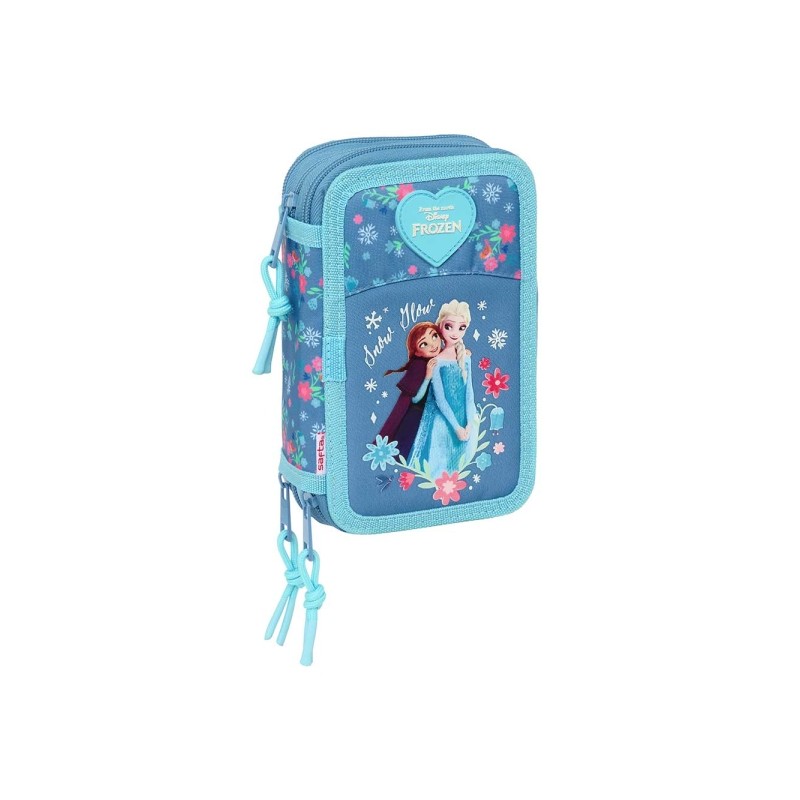 Safta Frozen Astuccio a 3 ripiani - 37 pezzi - 1.3 L - Gomma - Matita - Penne a sfera - Temperamatite - Righelli - 16 co