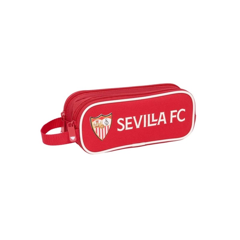 Safta Sevilla FC Borsa multiuso - 2 scomparti con cerniera - 1 L - Manico laterale - Impermeabile - 210x60x80 mm - Color