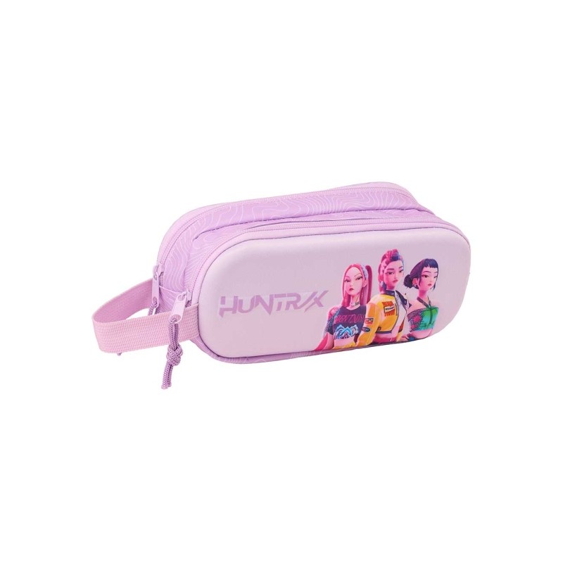 Safta K-Pop Demon Hunters Iconic Borsa multiuso 3D - 2 scomparti con cerniera - Manico laterale - Capacità 1 L - 21x8x6
