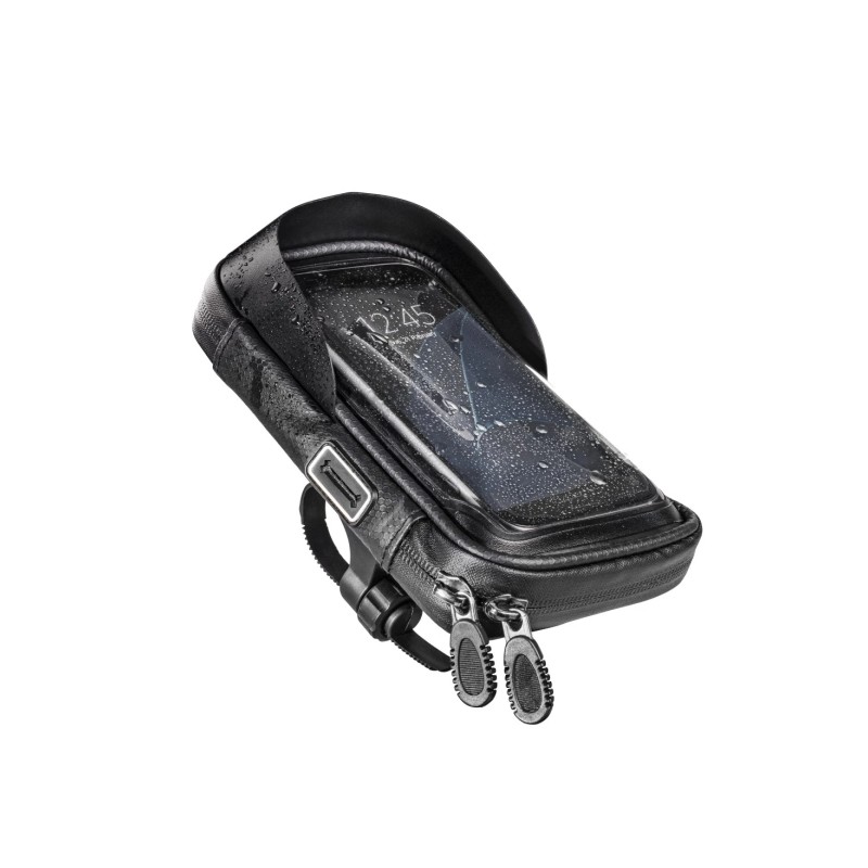 Hama Essential Custodia per smartphone da bicicletta/moto - Resistente all'acqua - Cerniera - Larghezza dispositivo fino