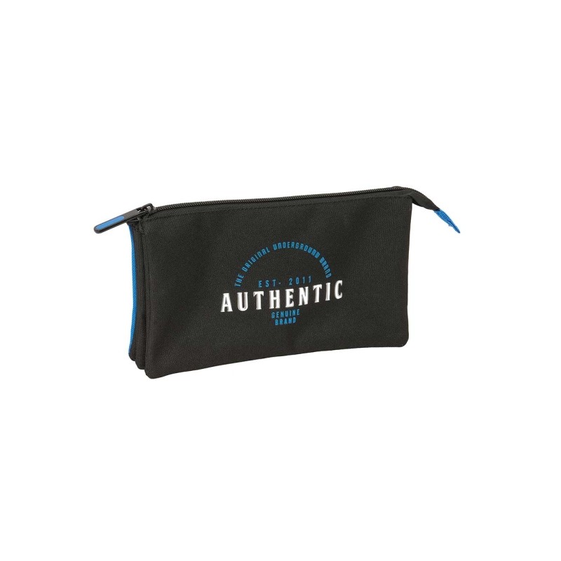 Safta Blackfit8 Underground Borsa portaoggetti - 3 scomparti con cerniera - Tasca interna - 0.60 L - 220x30x120 mm - Col