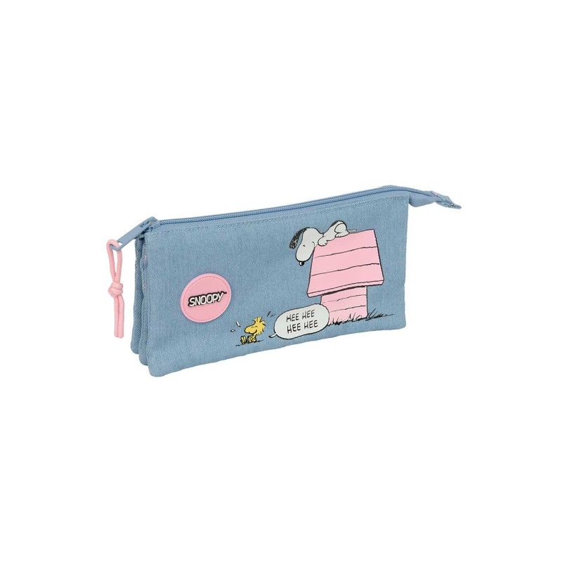 Safta Snoopy Portatutto - Cerniera - 0.6 L - Tasca interna - Tasca interna - 220x30x120 mm - Colore: blu