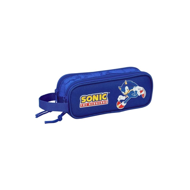 Safta Sonic Portatutto - 2 scomparti con cerniera - Manico laterale - 1 L - 210x60x80 mm - Colore blu scuro