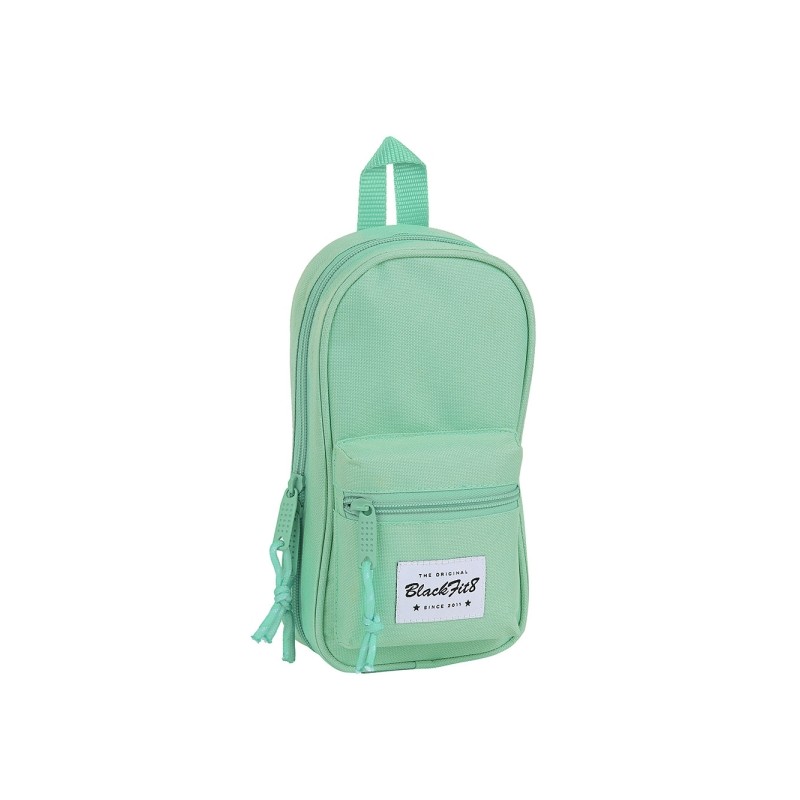Safta Blackfit8 Zainetto porta-matite - 33 pezzi - Gomma - Matita - Forbici - Temperamatite - Penne a sfera - Evidenziat