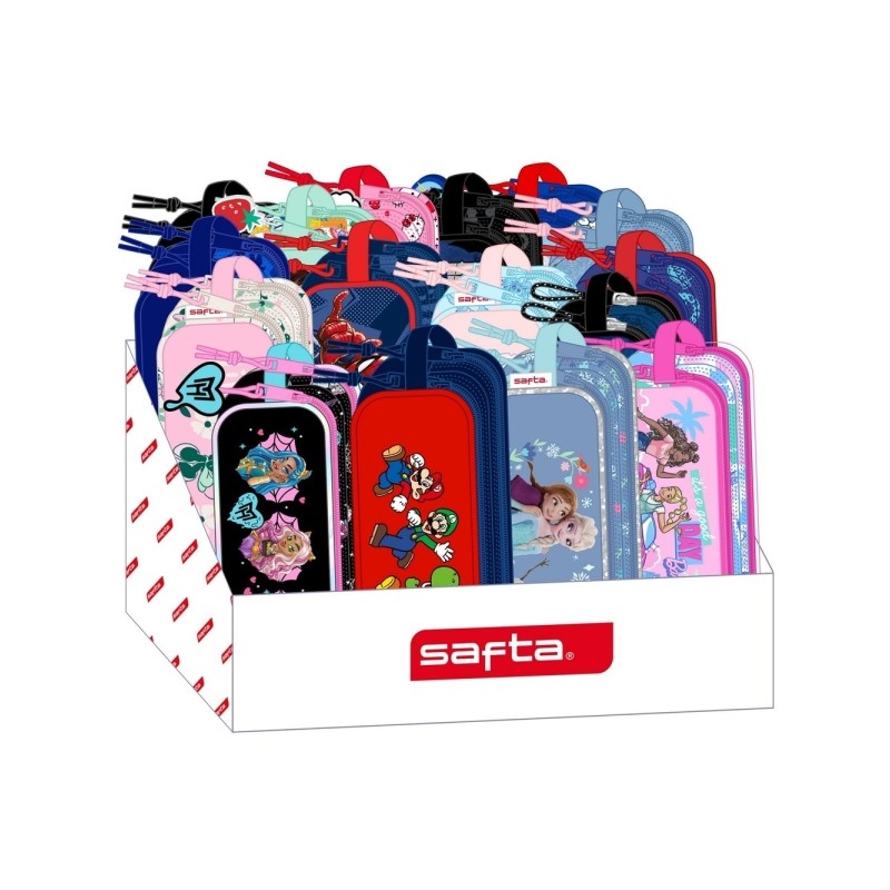 Espositore Safta con portatutto - Cartone riciclato - Ecologico - 17 L - 315x230x235 mm - Colori assortiti