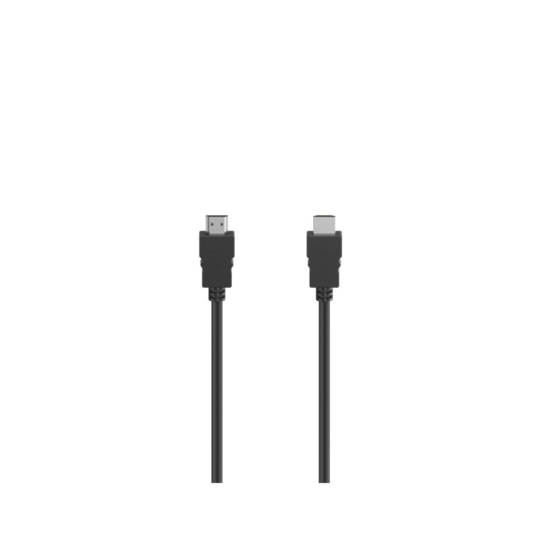 Cavo HDMI 4K Hama con connettore maschio - Lunghezza 1.5 m - Supporta ARC e 3D - Velocità fino a 18 Gbps - Colore: nero