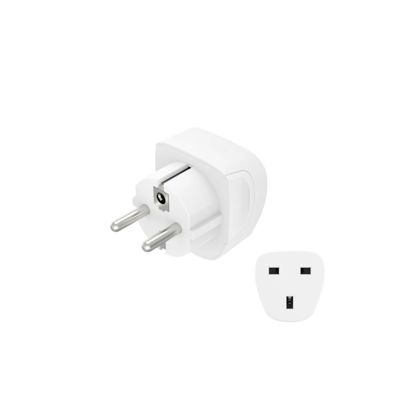 Hama Adattatore da viaggio con presa di tipo E e Schuko - Potenza fino a 3250 W - Presa di tipo G - Tensione 220-250 V -