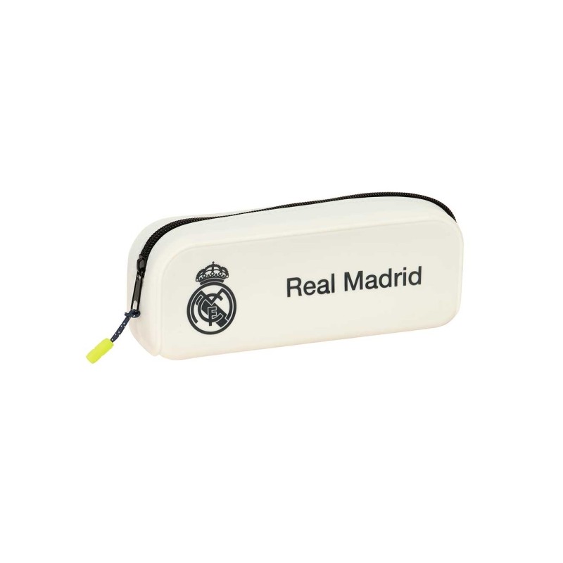 Safta Real Madrid Borsa portaoggetti da 0.6 L - 1 scomparto - Silicone - Chiusura con cerniera - 18.5 x 7.5 x 5.5 cm - C