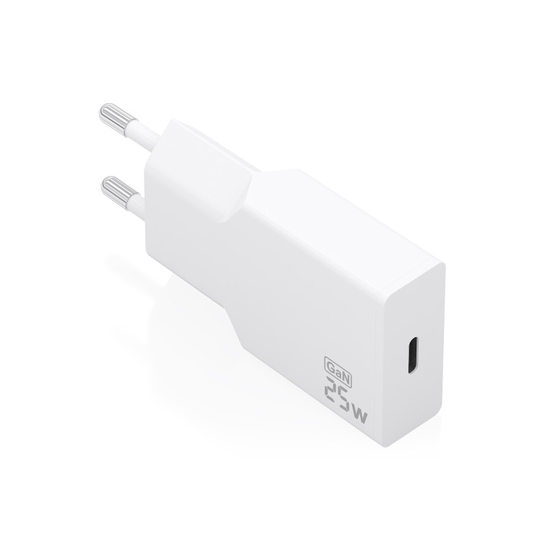 Caricabatterie da muro Aisens - 25 W - GaN - 1xUSB-C - Power Delivery 3.0 - Ultra sottile - Protezioni di sicurezza mult