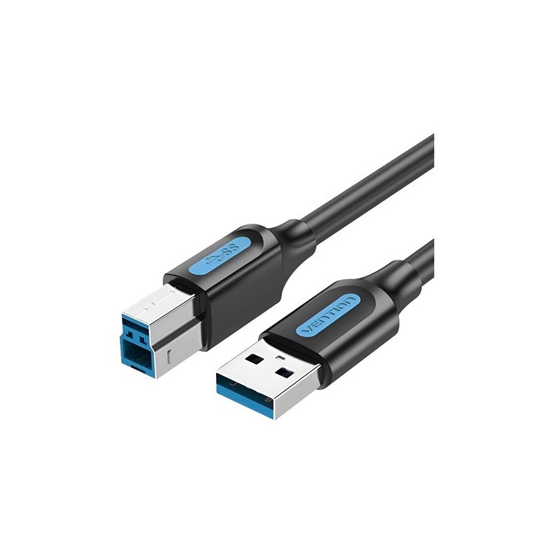 Cavo per stampante Vention - Lunghezza 1.5 m - USB-A - USB-B 3.0 - Velocità di trasferimento fino a 5 Gbps - PVC - Fini