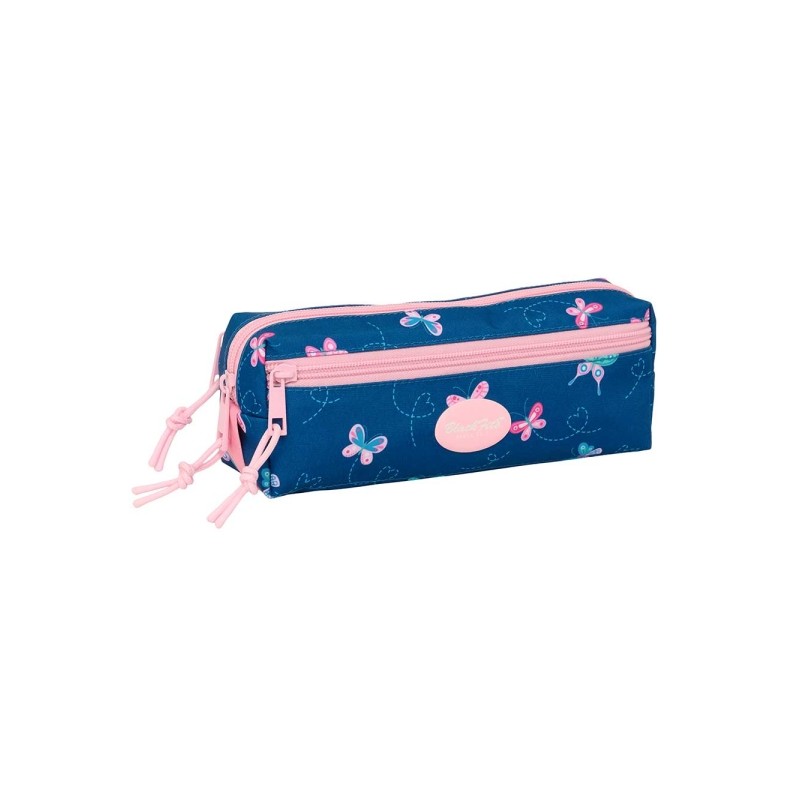 Safta Blackfit8 Mariposas Borsa portaoggetti - 3 scomparti con cerniera - Elastico - 0.98 L - 220x60x85 mm - Colore blu 