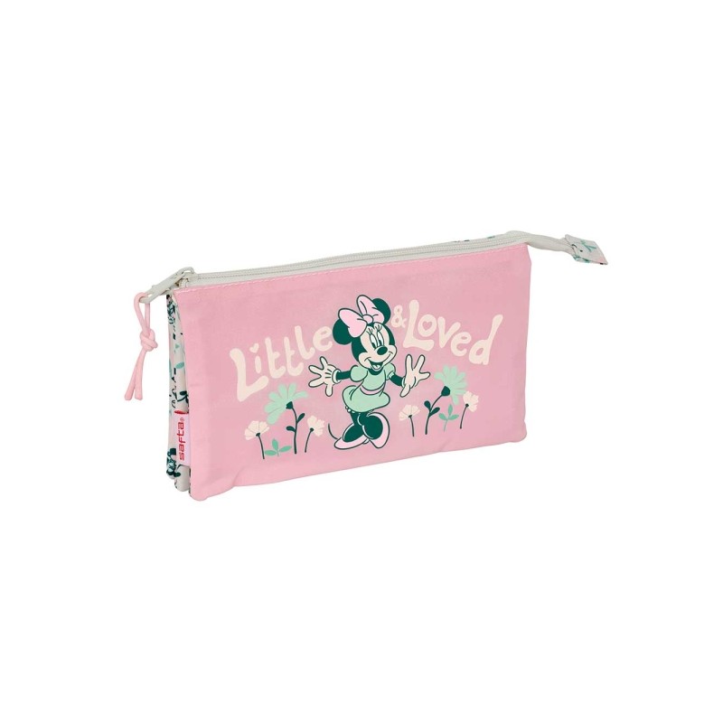 Safta Minnie Mouse Minty Borsa multiuso - Cerniera - Tasca interna - 0.60 L - 220x30x120 mm - Colore rosa pastello
