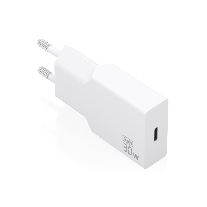 Caricabatterie da muro Aisens - 30 W - GaN - 1xUSB-C - Power Delivery 3.0 - Ultra sottile - Protezioni di sicurezza mult