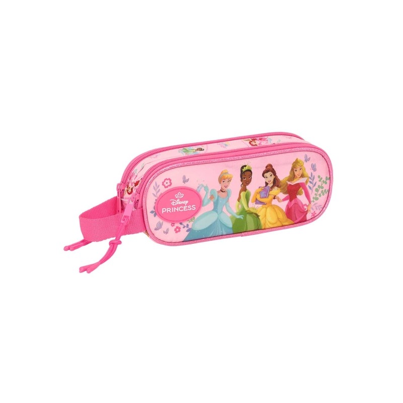 Safta Borse Disney Princess - 2 scomparti con cerniera - Manico laterale - 1 L - 210x60x80 mm - Colore rosa