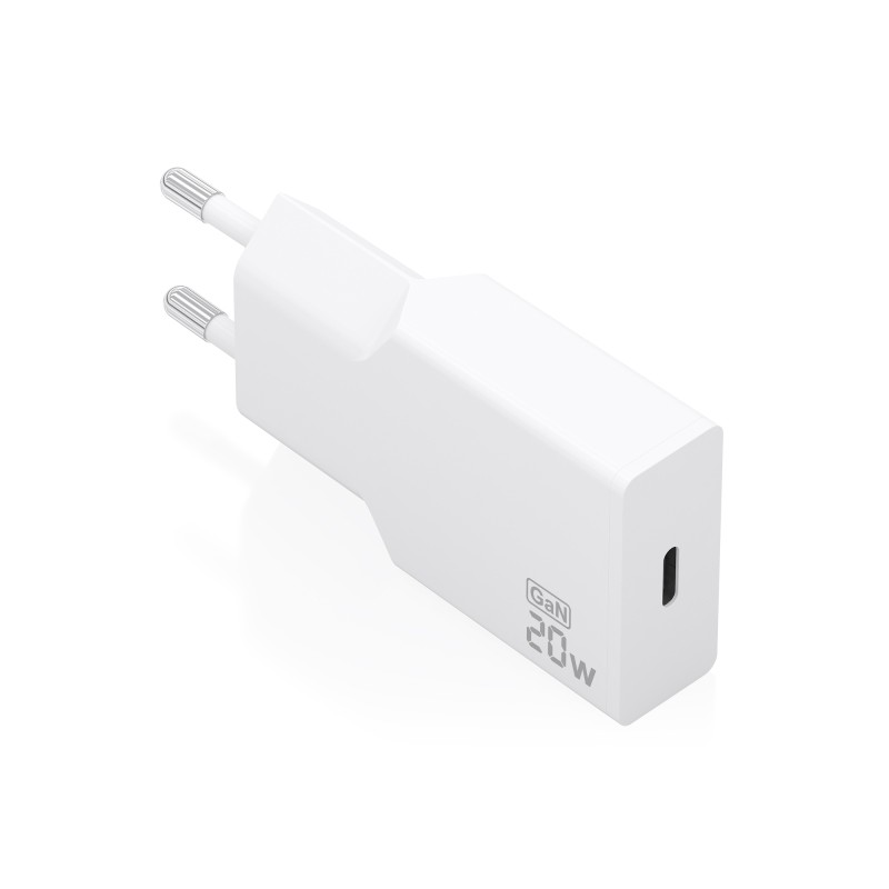 Caricabatterie da muro Aisens - 20 W - GaN - 1xUSB-C - Power Delivery 3.0 - Ultra sottile - Protezioni di sicurezza mult