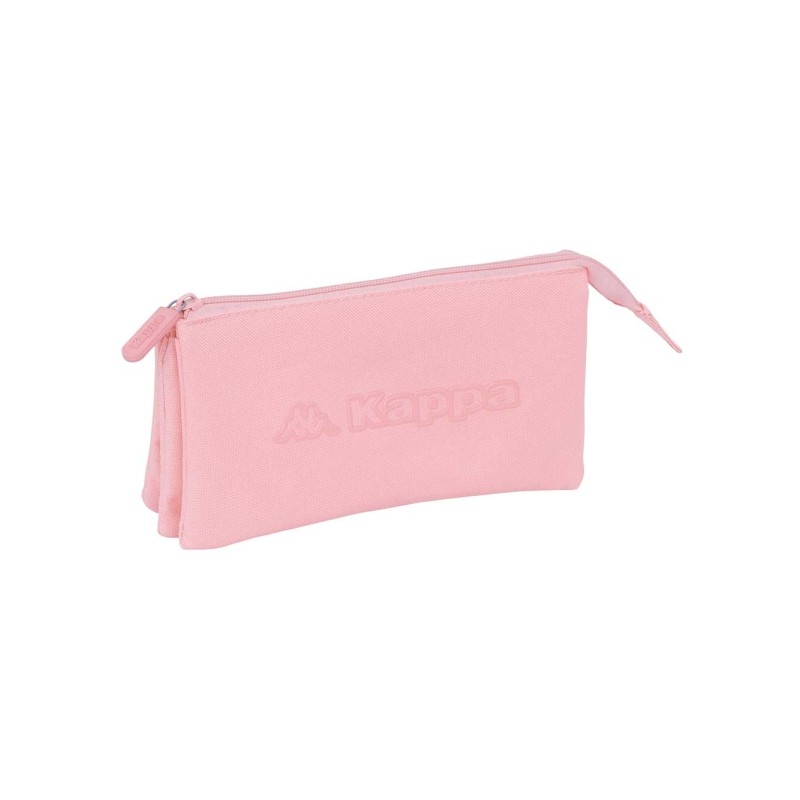 Safta Kappa Basics Borsa multiuso - 3 scomparti con cerniera - Tasca interna - 0.6 L - 220x30x120 mm - Colore rosa