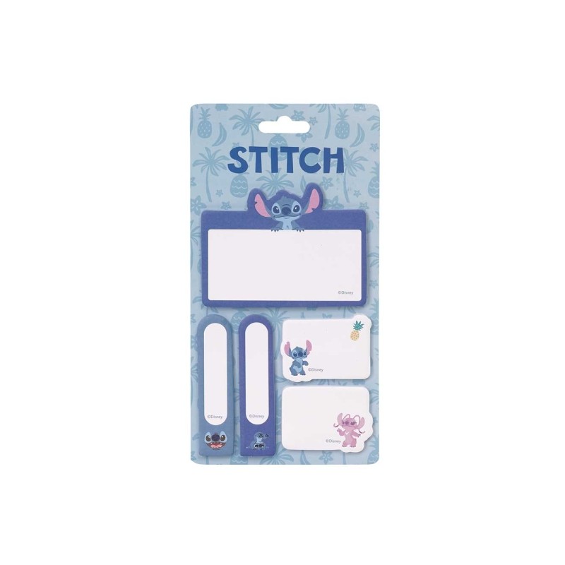 Safta Stitch Pack di post-it - Formati assortiti - Linguetta per appendere - 10x20 cm - Multicolore