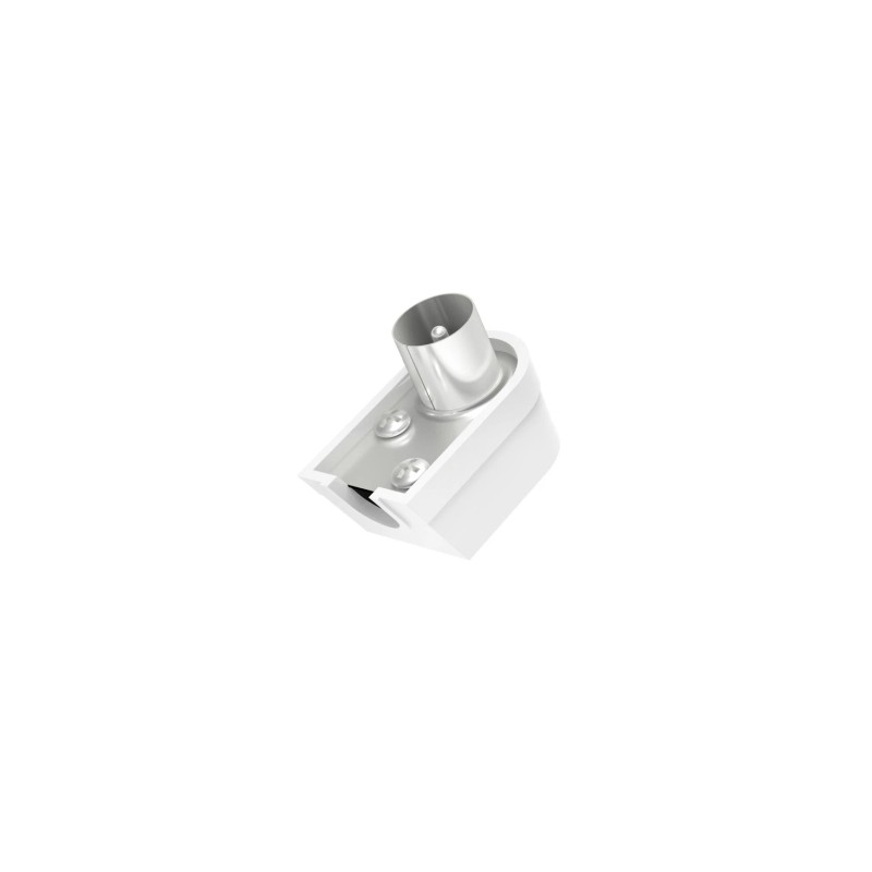 Hama Essential Connettore coassiale femmina - Angolo a 90° - Cavi fino a 6 mm - Connettore coassiale maschio - Fissaggi