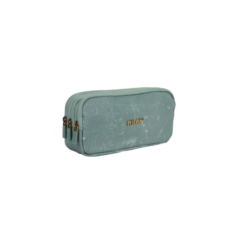 Milan Lava Borsa multiuso - Cerniera - 3 scomparti - 22x11x6.5 cm - Colore verde