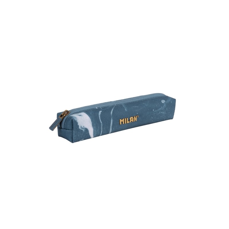 Milan Lava Mini astuccio multiuso - Rotondo - Chiusura con cerniera - 20.5x4.5x5 cm - Colore: blu