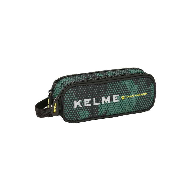 Safta Kelme Camo Borsa portaoggetti - 2 scomparti con cerniera - Manico laterale - 1 L - 210x60x80 mm - Colore verde mim