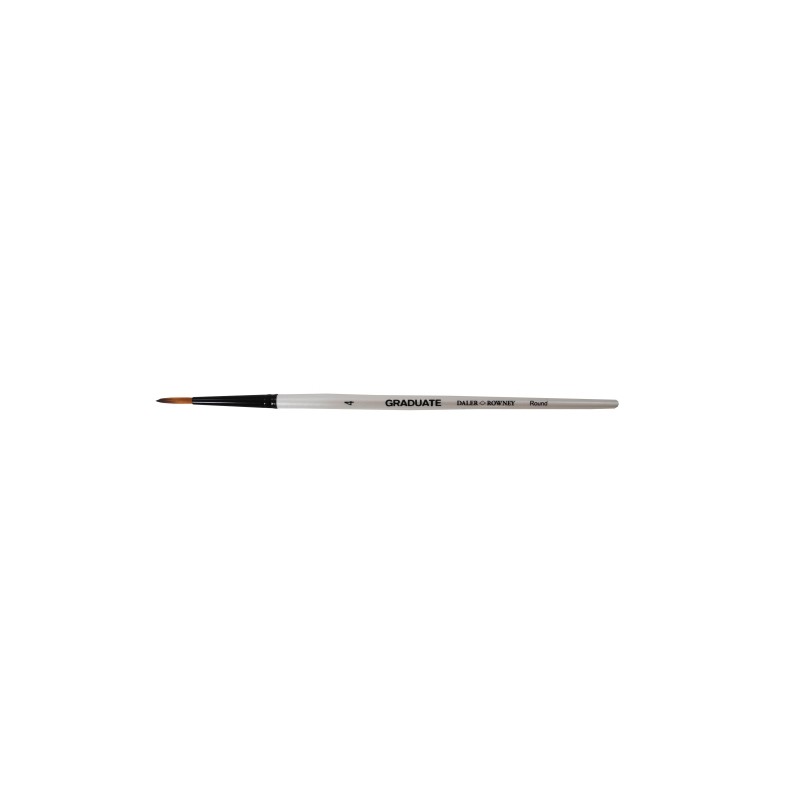 Pennello Daler Rowney Graduate Multitecnica - Setole sintetiche - Manico corto - Rotondo n. 4