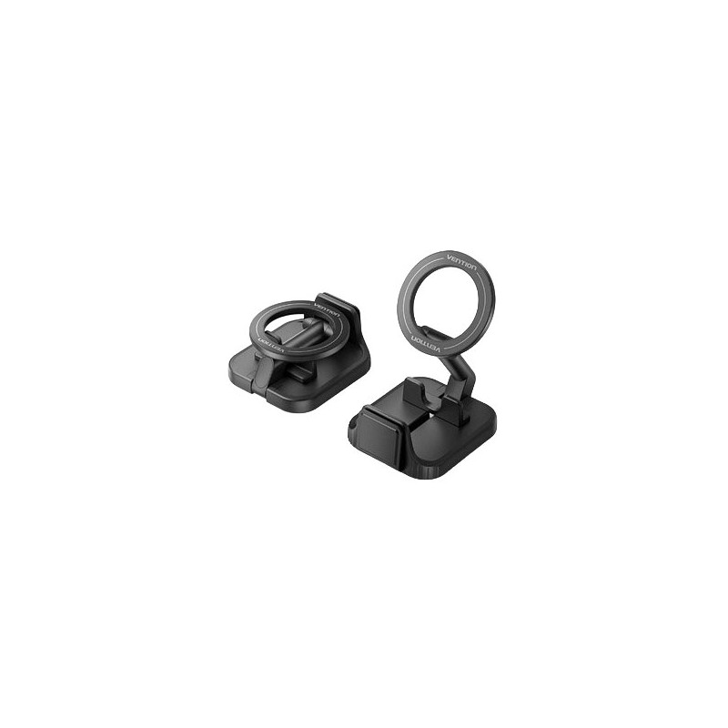 Vention Supporto magnetico da tavolo per smartphone - Pieghevole - Ideale per i viaggi - Colore: nero