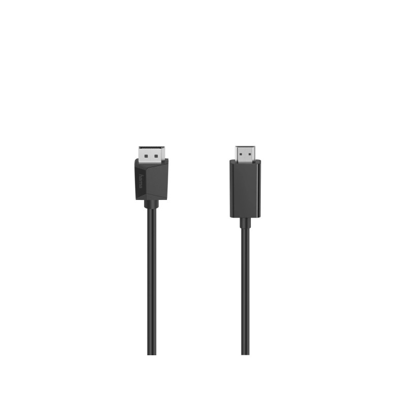 Hama Essential Cavo adattatore da DisplayPort a HDMI - Cavo da 1.5 m - 4K - Colore: nero