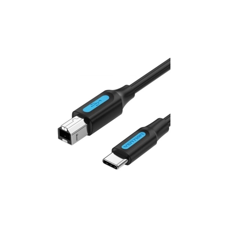 Cavo per stampante Vention - Lunghezza 3 m - USB-C - USB-B - Velocità di trasferimento fino a 480 Mbps - PVC - Finitura