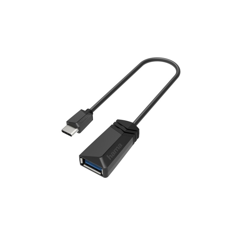 Hama Essential Adattatore USB - USB-C maschio - USB-A maschio - 5 Gbit/s - Colore: nero