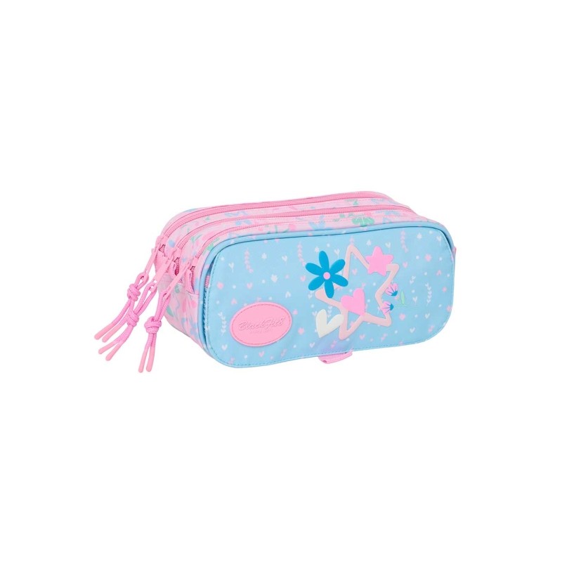 Safta Blackfit8 Smile Borsa multiuso - 3 scomparti con cerniera - Tasca frontale - Cinghia regolabile - 1.72 L - 215x80x