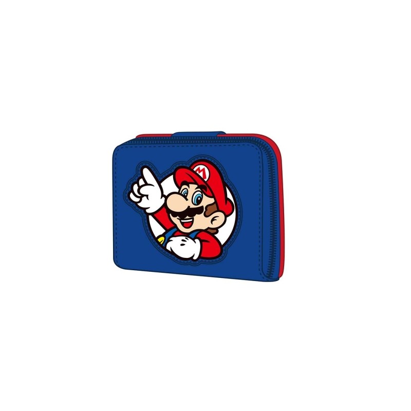Safta Super Mario Portamonete con portafoglio - Scomparto per banconote e carte - Chiusura magnetica - Scomparto per mon