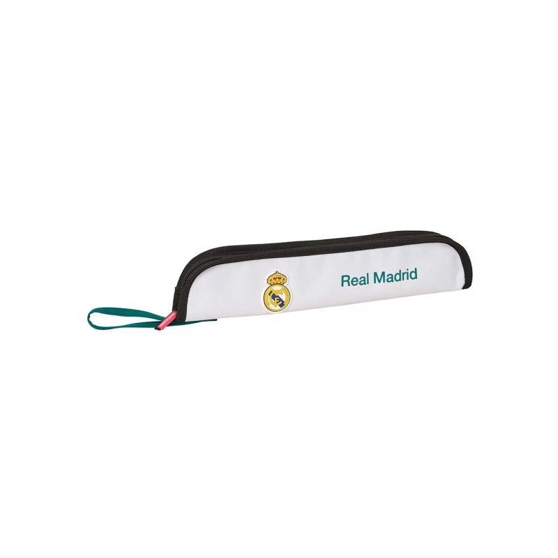 Safta Real Madrid Divisa 26/27 Custodia per flauto - Interno imbottito - Vano per l'asta - Maniglia laterale - Bordi rin
