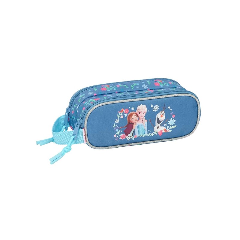 Safta Frozen Portatutto - 2 scomparti con cerniera - Manico laterale - 1 L - 210x60x80 mm - Colore: blu