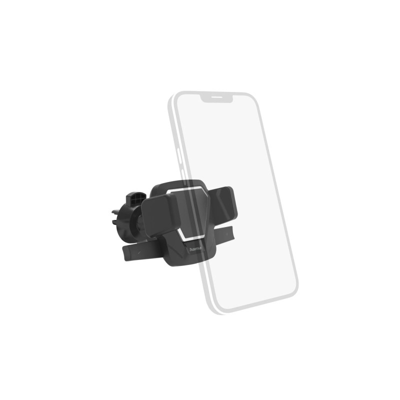Hama Easy Snap Supporto da auto per smartphone - Peso massimo 250 g - Morsetto per griglia - Larghezza dispositivo da 5.