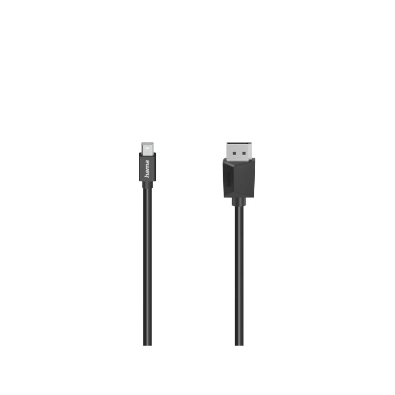 Cavo Hama Essential da DisplayPort a Mini-DisplayPort - 4K - Lunghezza 1.5 m - Doppia schermatura - Velocità fino a 21.